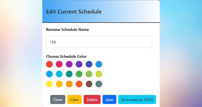 Course Scheduler